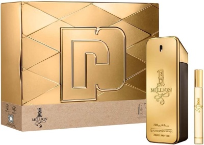 Paco Rabanne 1 Million 200ml EDT Spray / 10ml EDT Travel Spray